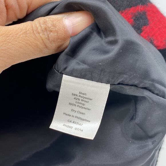 Talbots oversized hounds tooth print wool pencil skirt academia preppy classic - Picture 3 of 5